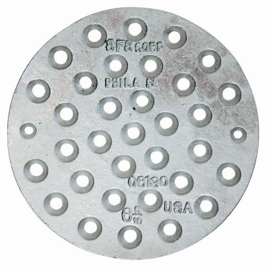 Picture of 6-5/16 Perforated Drain-Cover Cast-Aluminum