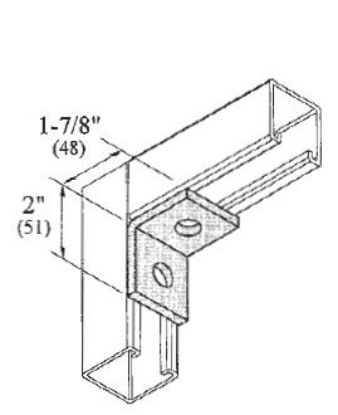 Picture of 2-hole Right Angle 2" X 1-7/8"