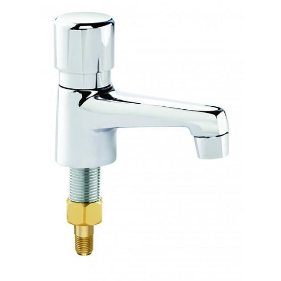 Picture of Metered Self-closing Faucet 1-hole Deck Mounted