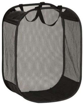 Picture of 18 X 11 X 24 Pop-up Black Mesh Laundry-basket