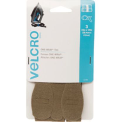 Picture of Brand - One-wrap For Cables Wires & Cords - 23" X 7/8" Ties 3 Ct - Tan