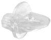 Picture of 1/4" X 3/8" X 1/2" Shelf-Peg Plastic Clear 12lb Load