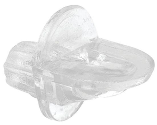 Picture of 1/4" X 3/8" X 1/2" Shelf-Peg Plastic Clear 12lb Load