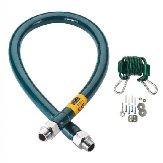 Picture of 1-1/4" X 48 Commercial Gas-Connector 360 Swivel With Restraint