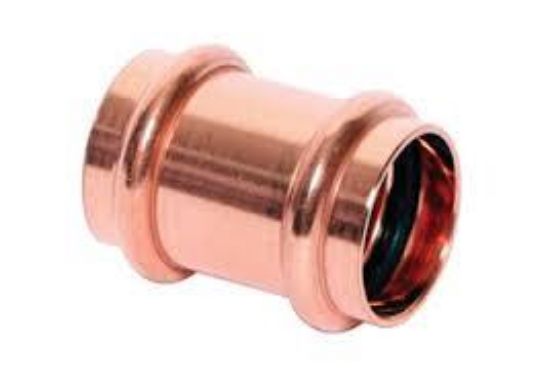 Picture of Copper-Fitting Press-Join 1-1/4" Coupling With-Stop P X P