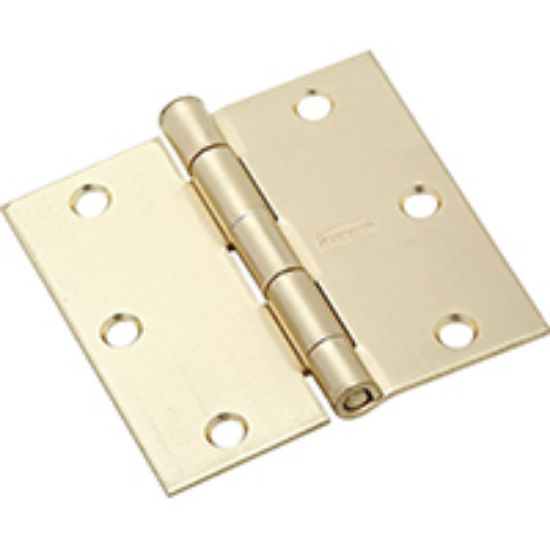 Picture of Door-Hinge 3-1/2in Square-Corner Brass