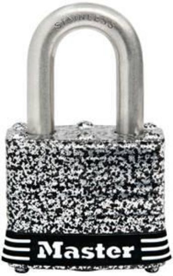 Picture of Keyed-padlock Wide Laminated-Steel 1-9/16 In Keyed-Alike 4 Pin 9/32 In Diameter X 3/4" H X 5/8 In W ...