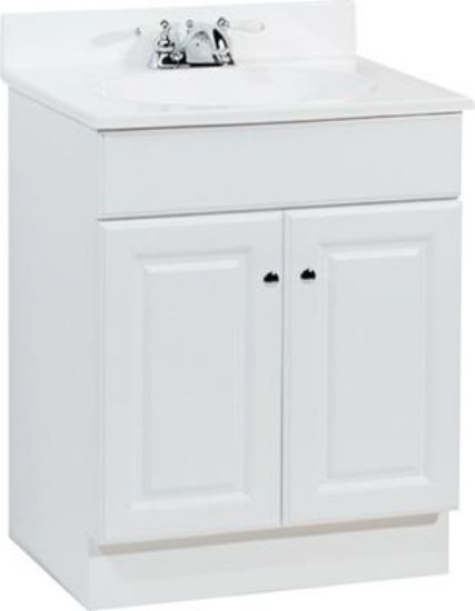 Picture of 24-1/2 W X 18-1/2 D X 35-1/4 H Richmond Combination Vanity White With Cultured Marble Top