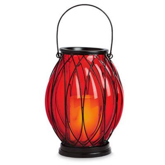 Picture of Red Bo Glass Lantern