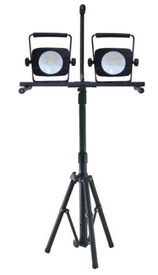Picture of 56 W Dual Head Work-Light 100-240-Volt 5000 Lumens 4000-K Tripod Stand
