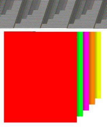 Picture of 22 X 28 Posterboard Assorted Red Canary Orange Green Pink