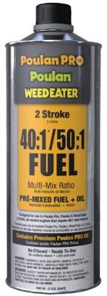 Picture of Weedeater Premix Fuel 40 1/50 1 Mixing