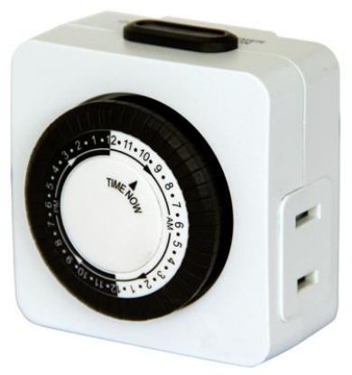 Picture of 24 Hour Mechanical Plug-in Electrical-timer 125-volt Polarized 2 Prong