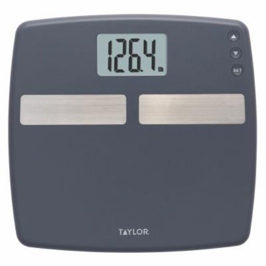 Picture of 440 Lb Bath-scale Body-fat Analyzer Stainless-steel Lcd Readout 12.5 X 12