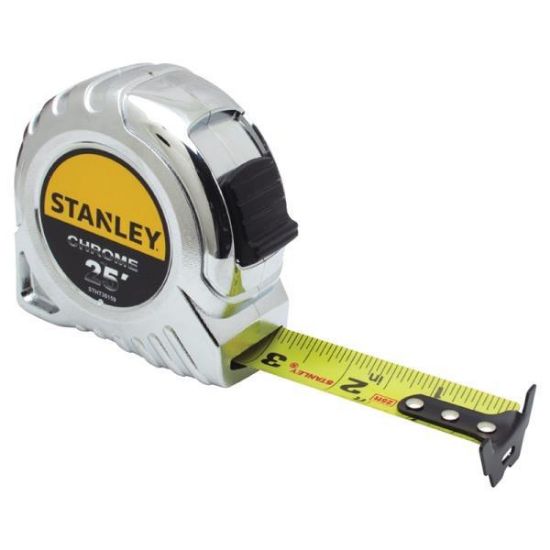 Picture of Tape-Measure 1" W Yellow/black Blade Silver Case