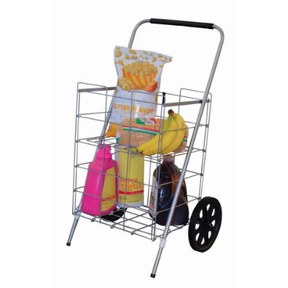 Picture of 2 Wheel Shopping-cart With Shelf Folding