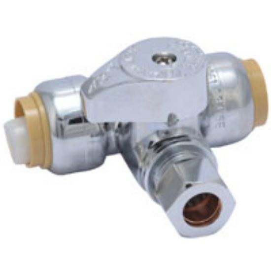 Picture of Stop Tee Valve Compression X Compression X Compression 1/2"