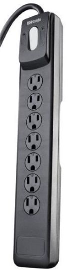 Picture of 7-Outlet Surge-Protector 1250 Joules 4' Cord Black