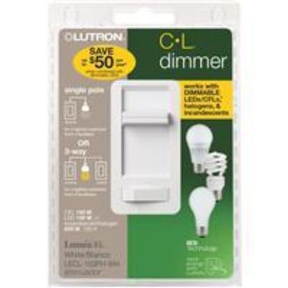 Picture of Lumea Single-Pole 3-way Lighting-Dimmer Slide-Type With Switch White 153 W Led