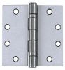 Picture of Door-Hinge 4.5" X 4.5" Satin Stainless-Steel 32D-Finish Ball-Bearing With Removable-Pin Square Corne...
