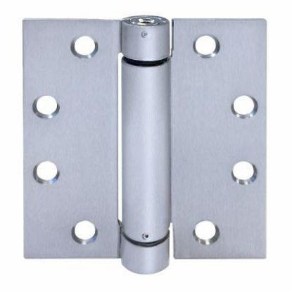 Picture of 4.5" X 4.5" Satin Stainless-Steel 32D-Finish Spring-Hinge With Square Corners Single Pack