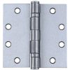 Picture of Door-Hinge Pin-Hinge 4" X 4" Satin Stainless-Steel 32D-Finish Ball-Bearing Non-removable Square-Corn...