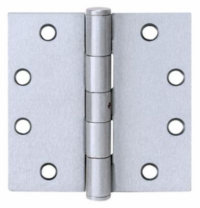Picture of Commercial Door-Hinge Ball-Bearing 32 D Stainless-Steel Satin Square-Corner 3-1/2" 3-1/2"