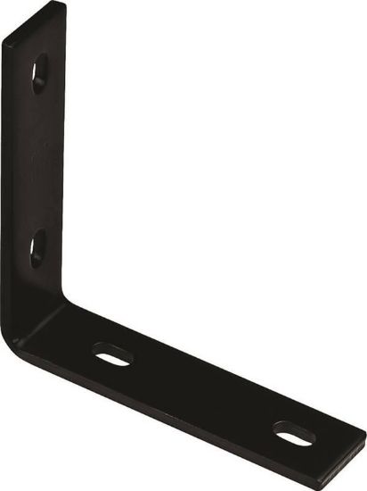 Picture of Steel Corner-Brace Powder-Coat Black 6.25" X 1.5" X 1/4"