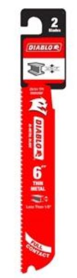 Picture of Reciprocating-Sawblade 6" X 20/24-tooth Carbide-tipped Metal