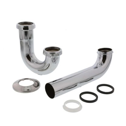 Picture of P-Trap Tubular-brass Adjustable Less-clean-out Chrome-plate 1-1/2"