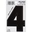 Picture of Self-Adhesive Number Vinyl Black Die-cut 3" 4