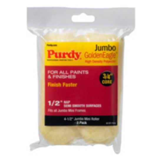 Picture of Roller-Cover Jumbo Mini Core 4-1/2 in 1/2 in Nap High-Density Polyester Polypropylene Core