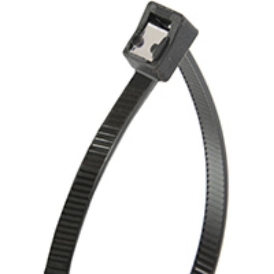 Picture of Cable-Tie Double-lock Self-cutting 6/6 Nylon Black