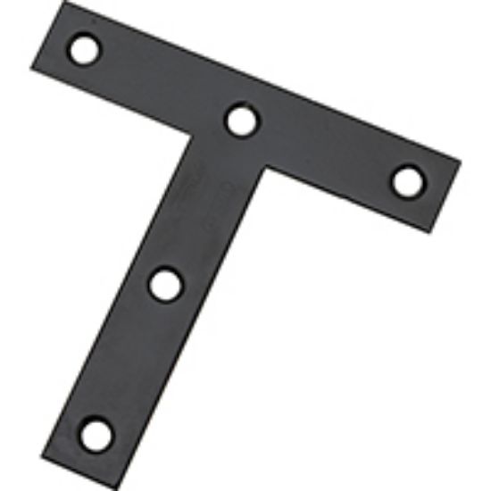 Picture of T-plate Steel Black 4" X 4"