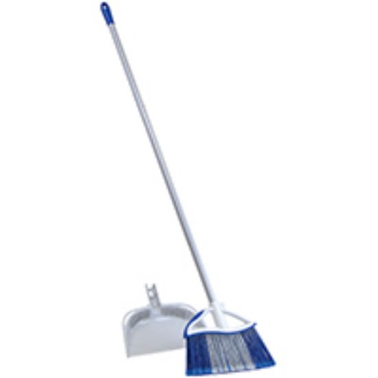 Picture of Dual-action Angle-broom Comfort-grip-handle Fiber-bristle