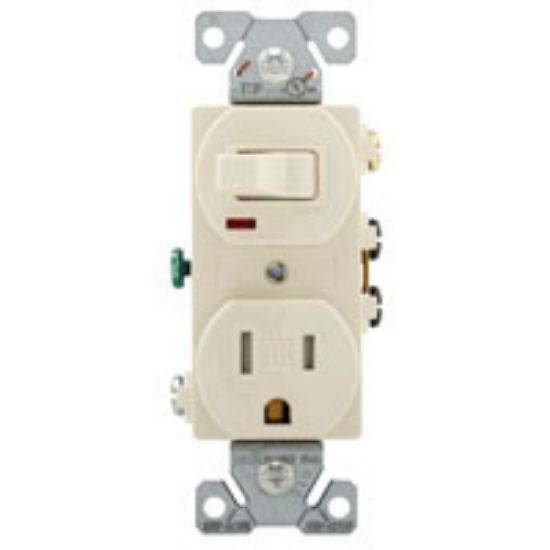 Picture of Combination Switch/receptacle Switch 125-volt Receptacle 2-pole
