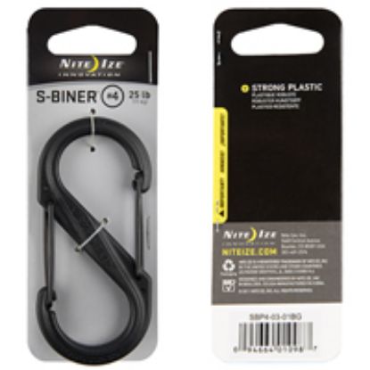 Picture of Utility-Carabiner Dual-gated Plastic #4 Black
