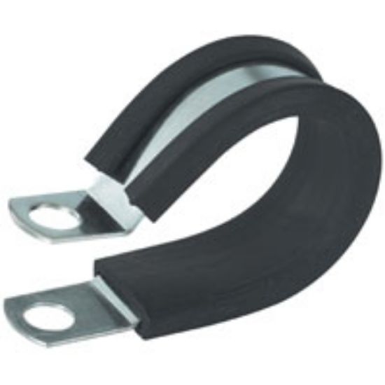 Picture of Insulated-Clamp 3/8 In Dia Max Bundle Rubber/steel Black