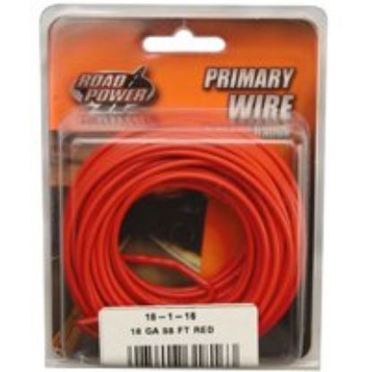 Picture of Primary-Wire 25 Vac 60 Vdc Copper Conductor Red Sheath