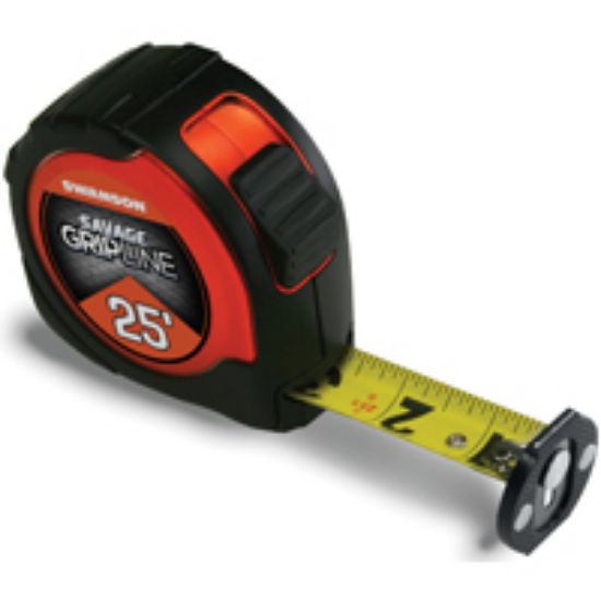 Picture of Tape-Measure Steel-Blade Nylon-coated Magnetic Rotating Tip 25' X 1-1/16"