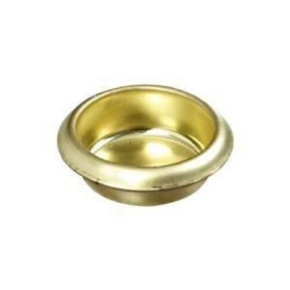 Picture of Cup-pull Bypass-door Steel Brass-plated 3/4"