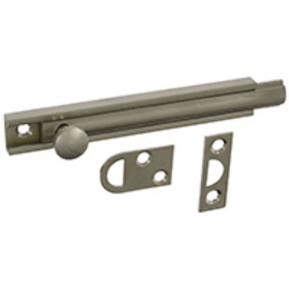 Picture of Mpb1922 Series Flush Bolt 4 Inch-long Brass Satin-nickel
