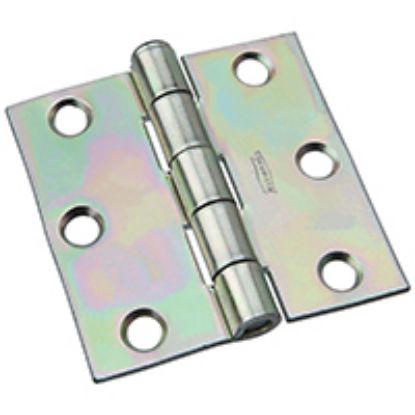 Picture of Door-Hinge Broad 50 Lb Weight Capacity Steel Zinc Loose-pin 3"