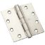 Picture of Standard Weight Template Door-Hinge 90 Lb 8 Holes Steel Satin Stainless-steel