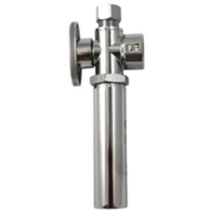 Picture of Angle Quarter-turn Shut-Off-Valve With Water-hammer-arrester 1/2 X 3/8 In Dia Fip End 1/ Copper-Tube...