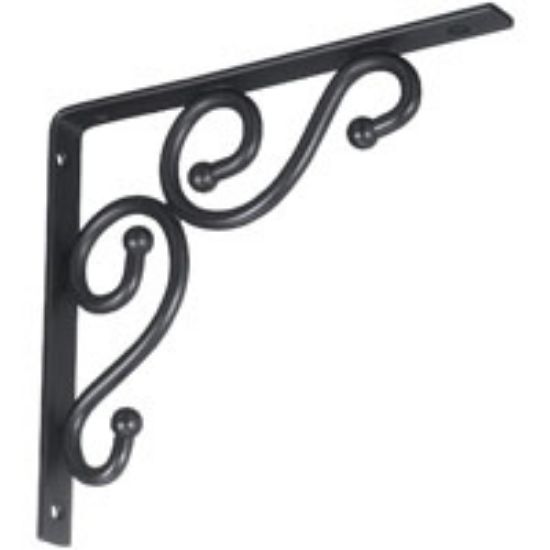 Picture of Shelf-Bracket Decorative 7 Inch-Long X 8 In W Steel Black