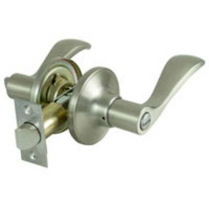 Picture of Lock-Set Privacy-Type Leverset Satin-nickel