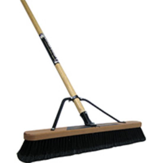 Picture of Push-broom Polypropylene Wood-handle 24"