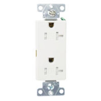 Picture of Electrical-Outlet Duplex-Receptacle 20-Amp 2-pole 5-20r White