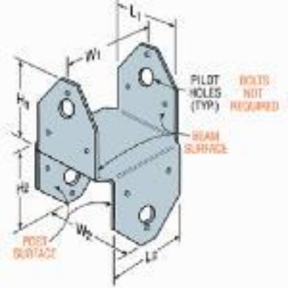 Picture of Post Base/capGalvanized 18 Gauge 4" X 4" Galvanized